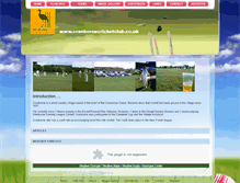 Tablet Screenshot of cranbornecricketclub.co.uk